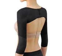 Dama moldeadora de brazo para parte superior de los brazos, moldeadora de figura, moldeadora de figura, manga de postura, compresión quirúrgica, corrector de postura, joroba, Negro , XL