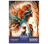 Dama Viento Otoño 1000 Piezas Puzzle Clásico Arte caprichoso estacional Paquete De Puzzle, Cartón Premium - Hit Entre Los Mayores, Regalo De Inauguración, Diversión En Casa O Fiestas 52x38cm/1000pcs