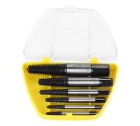 Damaged Screw Extractor Set | 6 Pcs Bearing Steel Bolt Remover Kit | Stripped Screw Extractor for Home/Automotive/Mechanical Repairs | Yellow Storage Box