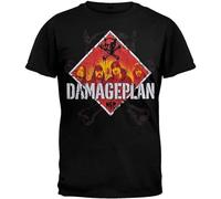 Damageplan Diamond Logo Print Unisex T-Shirts Men tee Cotton Tops Black Shirt S