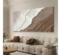 DAMAIART 2D Modern Wave Canvas Art Print - Abstract Landscape Decorative Painting Poster Modern Living Room Bedroom Home Decor(20x40cm/Inner Frame)