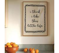 DAMAIART Láminas artísticas, lienzos, pósteres, cuadros para decoración del hogar, sala de estar y dormitorio. Impresión I Think Like This Little Life para pared (60x90cm/sin marco).