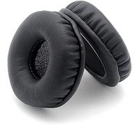 Damaiyyy Almohadillas para auricularesAlmohadillas de Espuma para los oídos1 par de Almohadillas Redondas de Cuero Artificial de Repuesto de 80 mm compatibles con Auriculares (diámetro 80 mm, Negro)