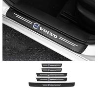 DAMALILI 5 Piezas Protección del Umbral de Protección Puerta para Volvo V70 2013-2016, Protector para Paragol PES Trasero Pegatina para Umbral de Coche