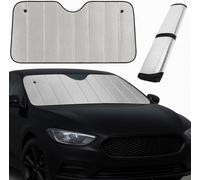 DAMALILI Protector Solar para Parabrisas Delantero para VW Crafter 2017+, Sol Luna de Coche Delantero con Ventosa Plegable con Anti UV Rayos,140 * 70 cm