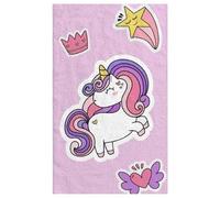 damaloo Toalla infantil de algodón de 30 x 50 cm, toalla de invitados con diseño de unicornio y estrella, toalla pequeña para niños y niñas, toalla de mano o manopla para niños