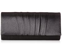 Damara - Cartera de mano de Satén para mujer Negro Negro