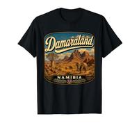 Damaraland Namibia Damaraland Adventure Namibia Viajes Camiseta gráfica económica, Hombre, Negro, L