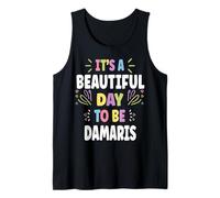 Damaris Personalized Name Beautiful Day Damaris Camiseta sin Mangas