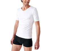 Damart Camiseta con Cuello de Pico, Manga Corta, Punto Thermolactyl clásico Blanco S