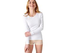 Damart Camiseta de Cuello Redondo, canalé Polar Thermolactyl, Calor Intense 4, Manga Larga Ropa Interior, Blanco, 58 (Talla del Fabricante: XXX-Large) para Mujer