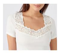 Damart - Camiseta de Manga Corta con suavidad Sedosa termolact para Mujer, Blanco Hueso, XXL