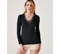 Damart Camiseta de Manga Larga de Tejido Calado Thermolactyl Ropa Interior Mujer (Pack de 1)