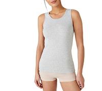 Damart Camiseta de Tirantes Acanalada Thermolactyl Gris Jaspeado XL