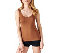 Damart - Camiseta de tirantes invisible termolactyl, Marrón Habana, XL