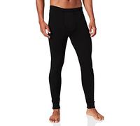 Damart Mallas Abiertas Thermolactyl, canalé Polar Pantalones térmicos, Negro, X-Large para Hombre