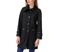 Damart Manteau Doublure Thermolactyl, Abrigo Mujer, Negro (Noir 17010), 36