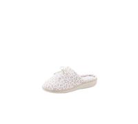 Damart - Mulas de terciopelo, Marrón Beige Animalier, 37 EU