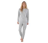 Damart Pijama de Punto Interlock Thermolactyl Juego, Gris Imp, XS para Mujer