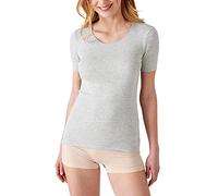 Damart T-Shirt Manches Courtes Fine Côte Thermolactyl Ropa Interior, Gris Multicolor, XXL Mujer