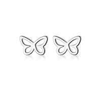 Damas Fashion 925 Pendientes Pendientes de mariposas huecas Pendientes de la fiesta de Navidad Pendientes de banquete Joyas