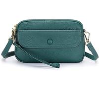 Damas Ligerosas Crossbody Bolsanfolsas Mujeres Mujeres de cuero genuino Bolso de cuerpo cruzado con hombros y muñequera Camina de hombro de la cremallera Fashion Small Party Party Bouch Party City