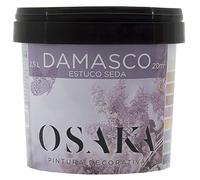 Damasco Estuco Seda Plata Osaka