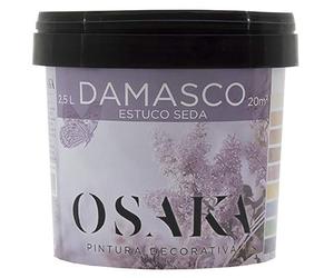 Damasco Estuco Seda Plata Osaka