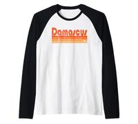 Damasco, Maryland Retro 80s Style Camiseta Manga Raglan