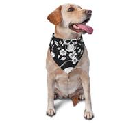 Damascos De Calaveras Bufanda De Mascota Clásico Bandana Triangular Ajustable Baberos Triangulares para Cachorros Fiesta Vacaciones