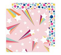 Damask Love Life's A Party Double-Sided Cardstock 12"X12"-Stars N' Rainbow Stripes