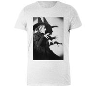 DAMBOTEE Bruja Mala Camiseta de Cuello Redondo de Algodón Gris para Mujeres Womens Grey Cotton Crewneck T-Shirt
