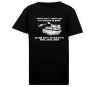 DAMBOTEE Canción de Cuna del Tanque Tigre Camiseta de Cuello Redondo de Algodón Negro para Niños Kids Black Cotton Crewneck T-Shirt