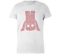 DAMBOTEE ¿Dónde Está Mi Mente? Camiseta de Cuello Redondo de Algodón Gris para Mujeres Womens Grey Cotton Crewneck T-Shirt