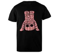 DAMBOTEE ¿Dónde Está Mi Mente? Camiseta de Cuello Redondo de Algodón Negro para Hombres Mens Black Cotton Crewneck T-Shirt