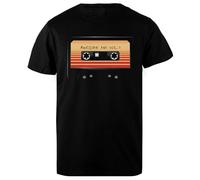 DAMBOTEE Increíble Camiseta de Cuello Redondo de Algodón Negro para Hombres Mens Black Cotton Crewneck T-Shirt