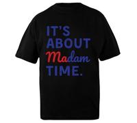 DAMBOTEE Señora Presidenta Elecciones 2024 Kamala Harris Camiseta Extragrande Unisex De Algodón Negra