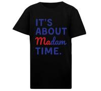 DAMBOTEE Sra. Presidenta Elección 2024 Kamala Harris Camiseta de Cuello Redondo de Algodón Negro para Niños Kids Black Cotton Crewneck T-Shirt