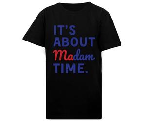 DAMBOTEE Sra. Presidenta Elección 2024 Kamala Harris Camiseta de Cuello Redondo de Algodón Negro para Niños Kids Black Cotton Crewneck T-Shirt