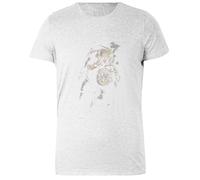 DAMBOTEE Un Mundo Pequeño Después de Todo Camiseta de Cuello Redondo de Algodón Gris para Mujeres Womens Grey Cotton Crewneck T-Shirt