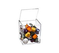 DAMDAM GO Portacapsulas Metacrilato Para Capsulas Nespresso o Dolcegusto, Dispensador Capsulas Acrilico, Capacidad Para 13 Cápsulas Dolce Gusto o 40 Cápsulas Nespresso