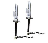 damdos Espada daga de Halloween de 24 pulgadas para cosplay Fusshi-iguro, 2 piezas Fushioguro para espada Toojji invertida de lanza del cielo, regalos de cumpleaños (juego de 2 piezas), Lanza del