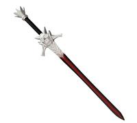 damdos Espada de espuma de fantasía de Halloween, rebelión roja sangre, espada de alta densidad de dos manos para cosplay, personaje Devil May Cry, color rojo oscuro, Rojo -, 108 cm