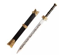 DAMDOS Espada samurái para Cosplay de Halloween, Espada de Kung Fu de la dinastía Han para Juegos de rol, cumpleaños y Regalos (Dorado)