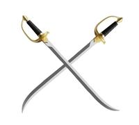 damdos Espadas para cosplay de Halloween, cuchillo Thu-nder, 2 unidades de 30 pulgadas, espada de capitán, cuchillo pirata, arma de poliuretano, regalos de cumpleaños