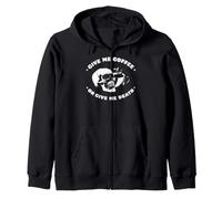 Dame CAFÉ O Dame LA Muerte Sudadera con Capucha