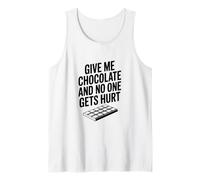Dame Chocolate y Nadie Sale herido Camiseta sin Mangas