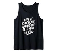 Dame Chocolate y Nadie Sale herido Camiseta sin Mangas