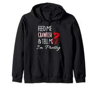 Dame de comer cangrejos y dime que soy bastante gracioso y lindo Sudadera con Capucha