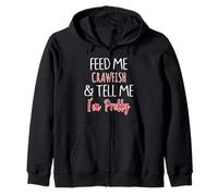 Dame de comer cangrejos y dime que soy bastante gracioso y lindo Sudadera con Capucha